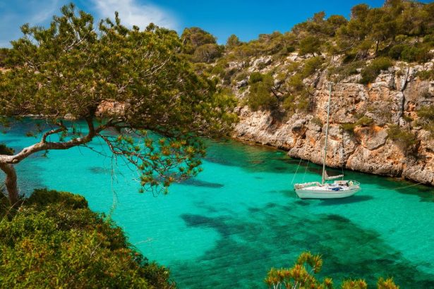 La vue incroyable de Cala Pi à Majorque