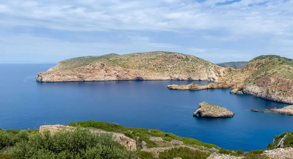 L'île de Cabrera vue du ciel